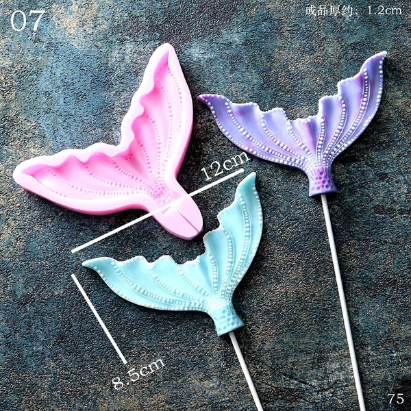 Khuôn Silicon - Biển - Đuôi Cá - 12.5cm