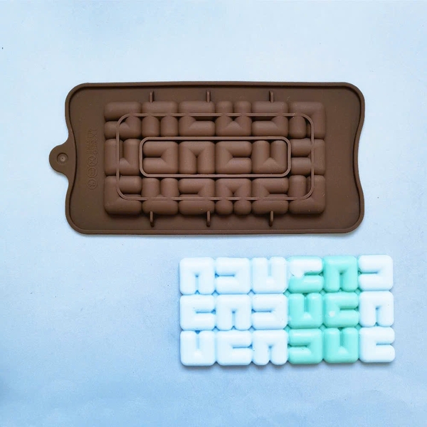 Khuôn Silicon - Viền VN - 17x8cm - VN14 - Chữ U