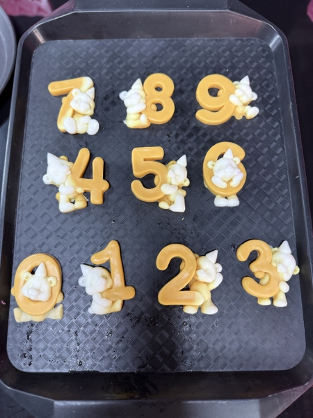 Khuôn Silicon - Số Gấu Số 8 (0-9)