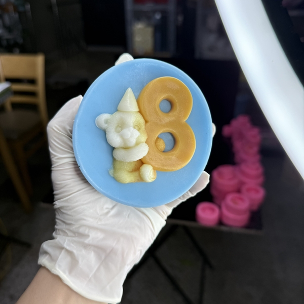 Khuôn Silicon - Số Gấu Số 8 (0-9)