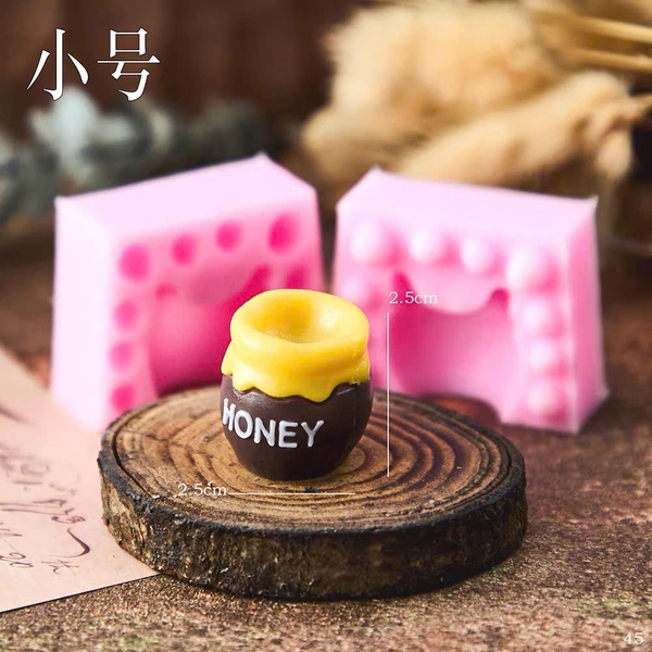 Khuôn Silicon - Động Vật - Gấu Honey 2 Mảnh 2.5cm