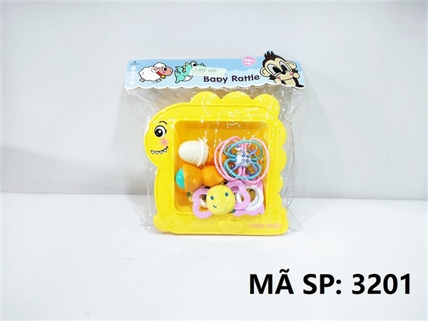 3201 TÚI KHÂY CỪU LẮC TREO NÔI 9C (PVC) Baby Rattle 3200
