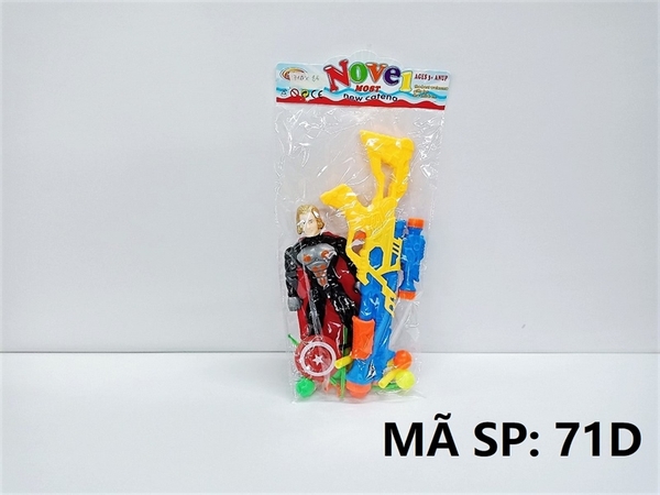 71D TÚI SIÊU NHÂN 1T AVENGER ĐÈN + 1C CÂY BẮN HÍT DÀI + 6 BANH, 5 MÚT HÍT, 4 HÍT (THOR)