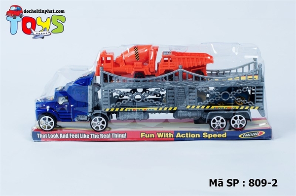 809-2 HỘP KIẾNG XE TRỚN 2 TẦNG CHỞ 2 XE CÔNG TRÌNH 2 XE HƠI