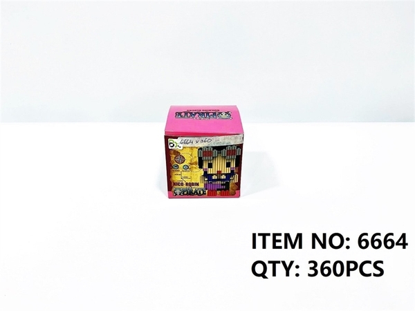 6664A HỘP LOGO RÁP 3D HẢI TẶC NICO-ROBIN 563 MIẾNG Pirate