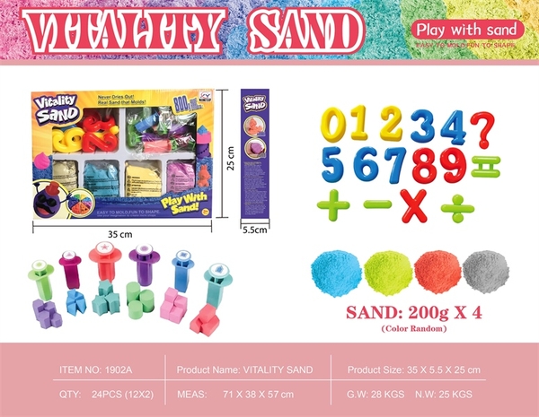 1902A HỘP ĐẤT SÉT CÁT NẶN SỐ HỌC 800G