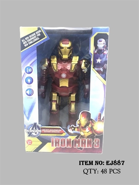 EJ887 HỘP ROBO SIÊU NHÂN NGƯỜI SẮT PIN