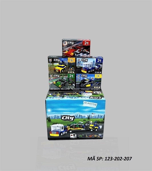 123-202-207 HỘP LOGO RÁP XE 5 IN 1 HỘP 20C GREAT FRIEND