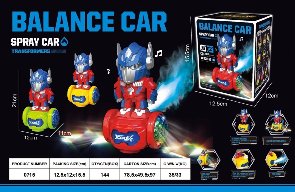 _0715  HỘP ROBO THĂNG BẰNG PIN PHUN KHÓI