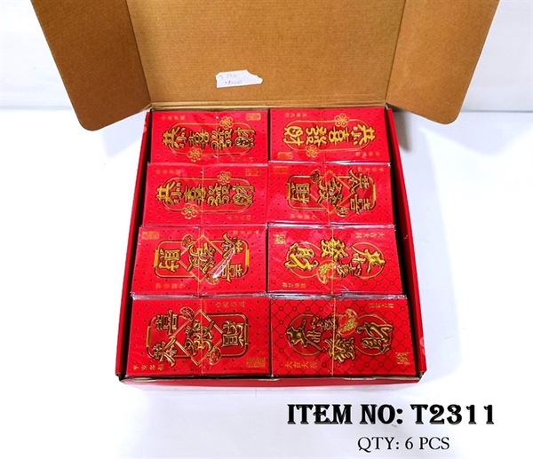 T2311 XẤP 10C LÌ XÌ ĐỎ CHỮ TRUNG