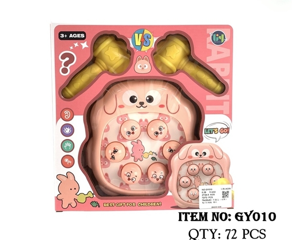 GY010 HỘP ĐẬP CHUỘT THỎ PIN 6C + 2 BÚA