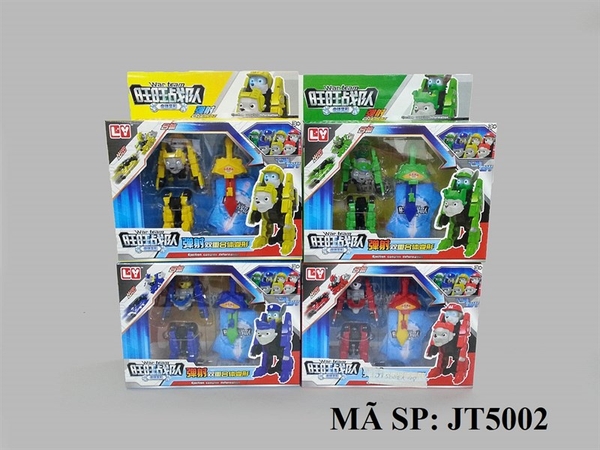 JT5002 HỘP RÁP ROBO BIẾN HÌNH CHÓ CỨU HỘ ĐÈN + 2 THẺ+ K_ (ĐỦ MẪU)