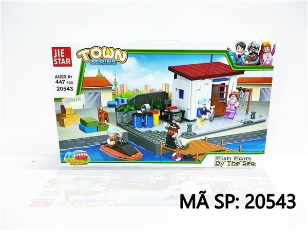 20543 HỘP LOGO RÁP NÔNG TRẠI CÁ 447 MIẾNG Town Series