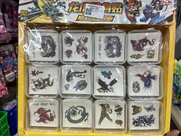 AMX-484 HỘP 36H HÌNH XĂM ĐỦ MẪU