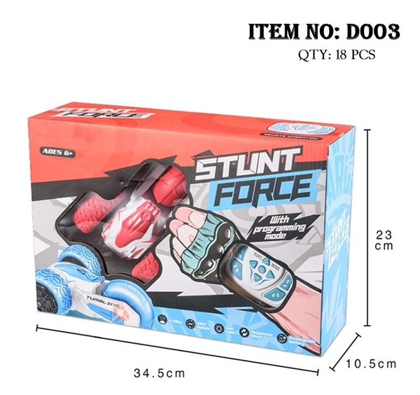 D003 HỘP XE ĐỊA HÌNH 3 BÁNH ĐIỀU KHIỂN ĐỒNG HỒ 7 ĐỘNG TÁC, XOAY 360 ĐỘ, CÓ SẠC