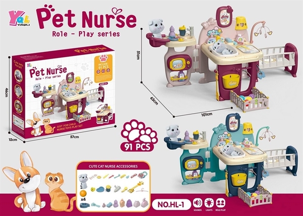 HL-1 HỘP KỆ CHĂM SÓC THÚ CƯNG PIN