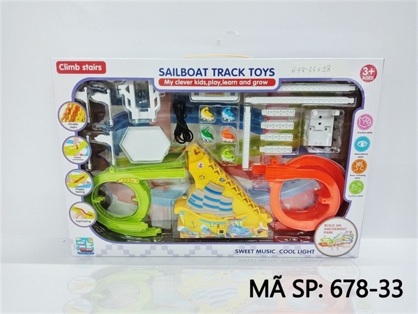 678-33 HỘP CÁ HEO LEO THANG PIN + SẠC USB