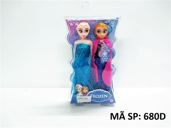 680D VỈ ÉP HỘP KIẾNG BABY 2C KHỚP NGƯỜI TUYẾT FROZEN ĐẦM DÀI 680