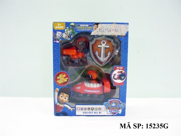 15235G HỘP CHÓ LÁI TÀU NGẦM + 1C CHÓ + HUY HIỆU ( CHÓ CỨU HỘ)