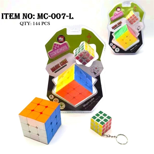 MC-007-L VỈ ÉP RUBIC 2C 3x3x3 (1C LỚN 5x5 cm, 1C NHỎ MÓC KHÓA 3x3 cm)