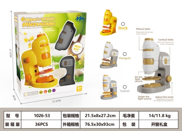 1026-53  HỘP KÍNH HIỂN VI PIN