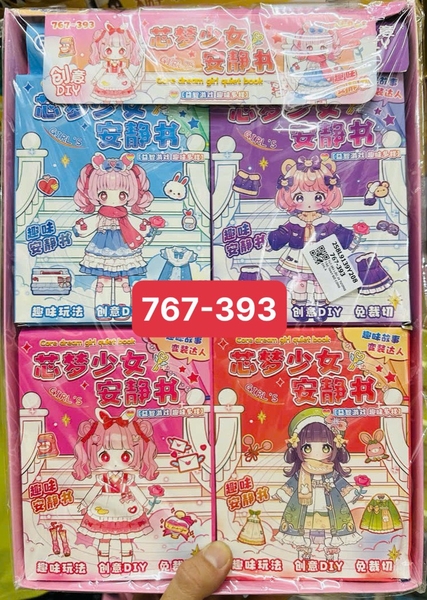 767-393 LỐC TƯƠNG TÁC THAY ĐỒ CÔNG CHÚA 24 CUỐN