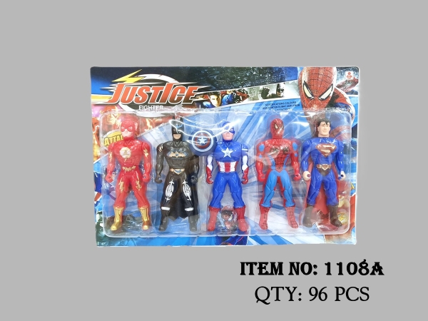 1108A  VỈ SIÊU NHÂN 5T AVENGER PIN ĐÈN