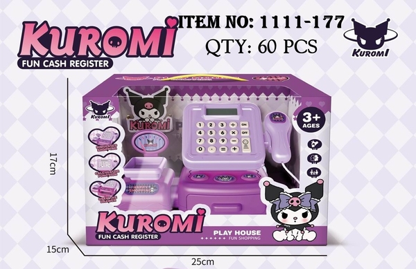 1111-177  HỘP MÁY TÍNH TIỀN SIÊU THỊ PIN SANRIO