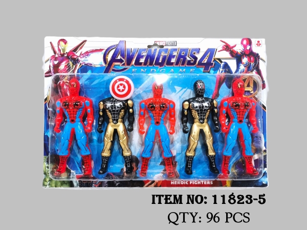 11823-5  VỈ SIÊU NHÂN 5T NHỆN ĐÈN