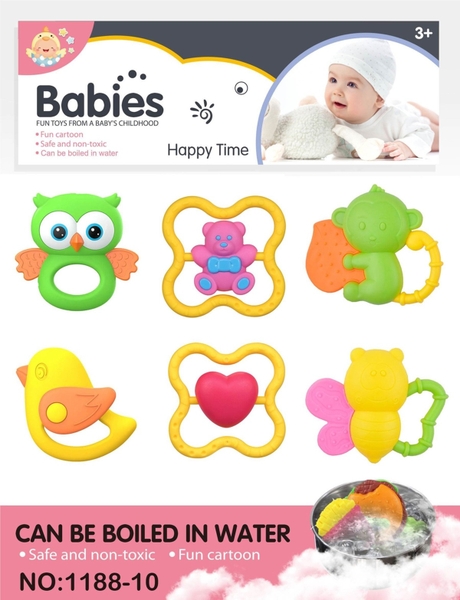 1188-10  TÚI LẮC THÚ 6C ĐỦ MẪU