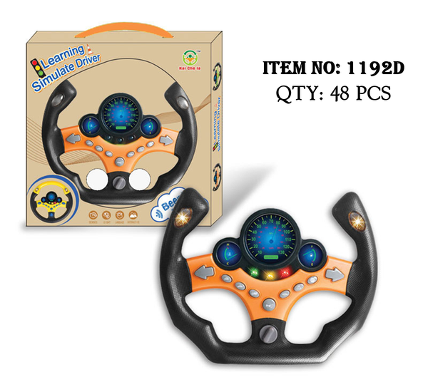 1192D  HỘP VÔ LĂNG XE HƠI CHO BÉ PIN NHẠC ĐÈN