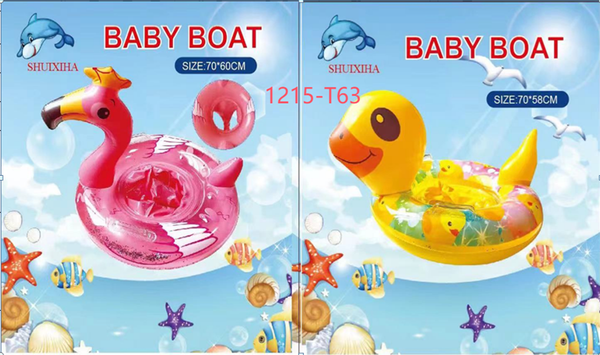 1215-T63  TÚI PHAO BƠI HỒNG HẠC, VỊT ĐỦ MẪU