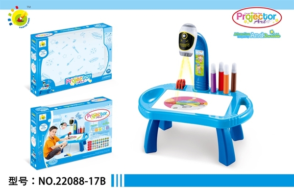 22088-17B HỘP BÀN BẢNG XÓA ĐÈN PIN NÚT CHIẾU HÌNH CÓ CHÂN + VIẾT MÀU