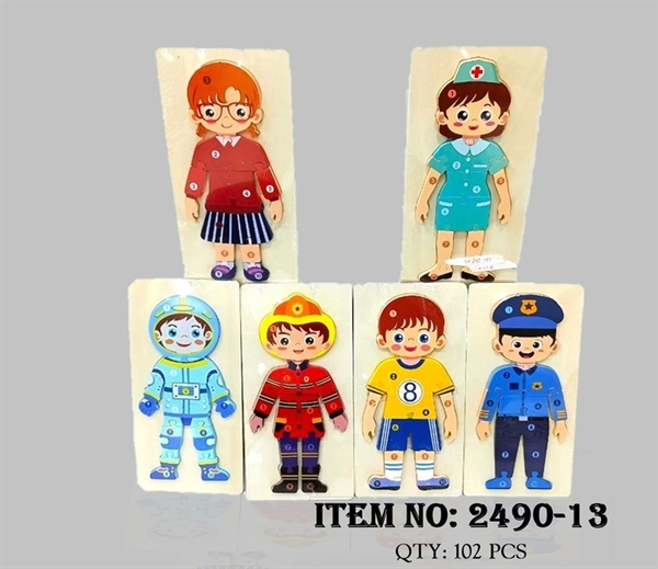 2490-13 BẢNG GỖ XẾP HÌNH ĐỦ MẪU