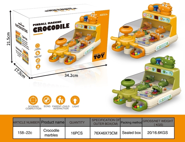 158-22C  HỘP MÁY BẮN BI PIN CÁ SẤU