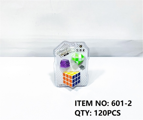 601-2  VỈ ÉP RUBIC 3C (1C LỚN 3x3x3, 1C NHỎ RẮN, 1C RUBIC MÊ CUNG LĂN BI)