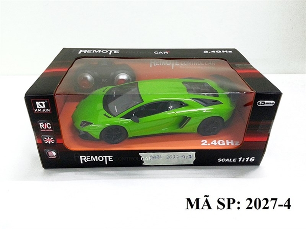 2027-4 HỘP XE HƠI LAMBORGHINI ĐIỀU KHIỂN 7 ĐỘNG TÁC CÓ SẠC TL 1:16