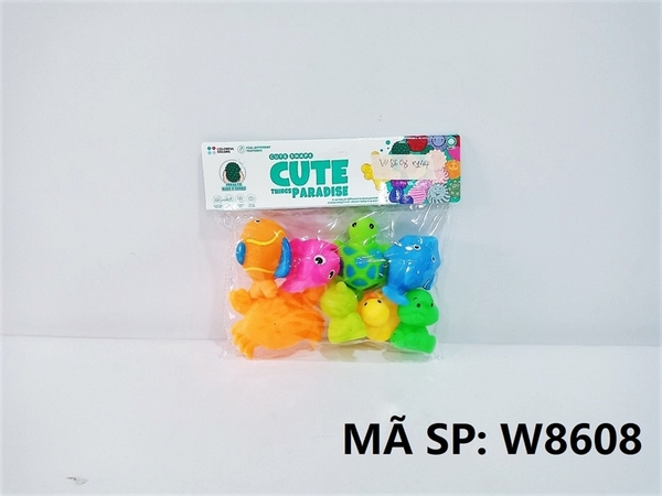 W8608 TÚI CHÍT 8C ĐỦ MẪU (CÁ, RÙA,VỊT, ẾCH, CUA) (PVC) Cute Paradise