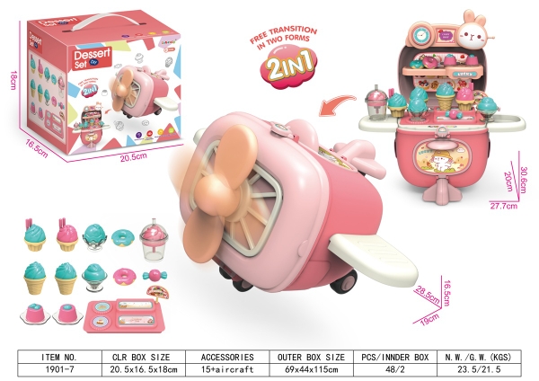 1901-7  HỘP KỆ BẾP QUẦY KEM MÁY BAY