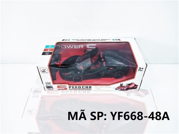 YF668-48A HỘP XE HƠI FERRARI MUI TRẦN, MỞ CỬA, MỞ CỐP, ĐIỀU KHIỂN 7 ĐỘNG TÁC, CÓ SẠC, TL 1:14 YF668-44, YF668-48, YF668-29, YF668-31, YF668-47A, YF668-26A