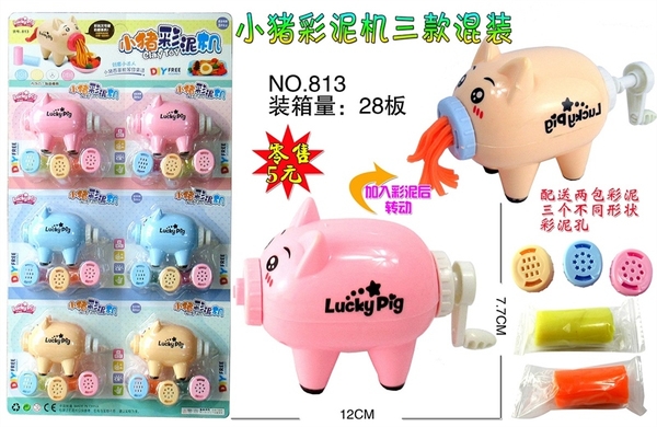 813 VỈ ĐẤT SÉT MÁY LÀM MÌ HEO 6C