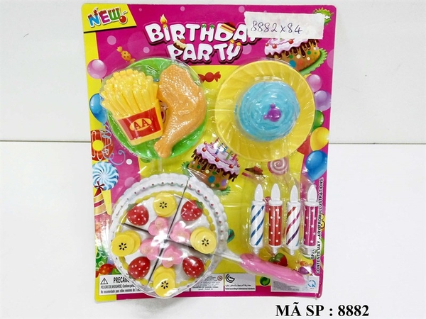 8882 VĨ BẾP DÍNH BÁNH SINH NHẬT + NẾN+ ĐÙI GÀ + KHOAI TÂY+ DĨA BÁNH