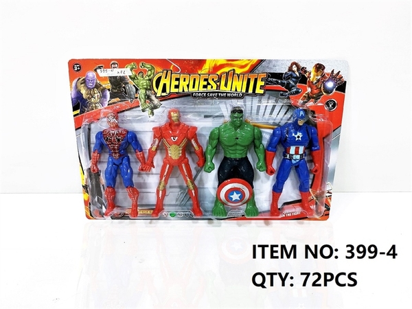 399-4 VỈ HỘP SIÊU NHÂN AVENGERS ĐÈN 4T ĐỦ MẪU