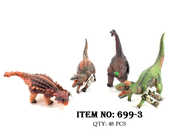 699-3 TÚI THÚ KHỦNG LONG MỀM PIN 1C ĐỦ MẪU (OPP)