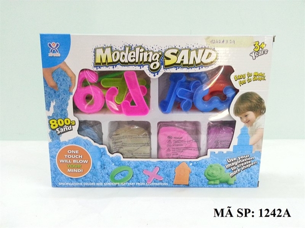 1242A HỘP ĐẤT SÉT CÁT NẶN SỐ HỌC ( 4 TÚI ĐẤT)