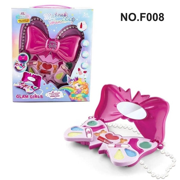 F008  HỘP PHẤN TRANG ĐIỂM TÚI XÁCH NƠ