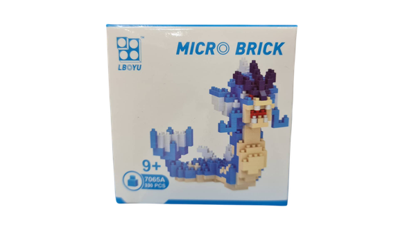 7065A  HỘP LOGO RÁP 3D POKEMON GYARADOS (RỒNG CHÚA) 330 MIẾNG  Micro Brick