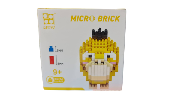 8074A  HỘP LOGO RÁP 3D POKEMON KODUCK (VỊT MỎ VÀNG) 320 MIẾNG  Micro Brick