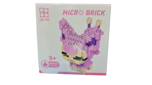8088A  HỘP LOGO RÁP 3D POKEMON ENOCO (MÈO ĐUÔI) 310 MIẾNG  Micro Brick