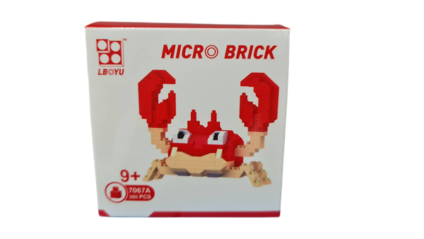 7067A  HỘP LOGO RÁP 3D POKEMON CRAP (CUA CÀNG) 380 MIẾNG  Micro Brick